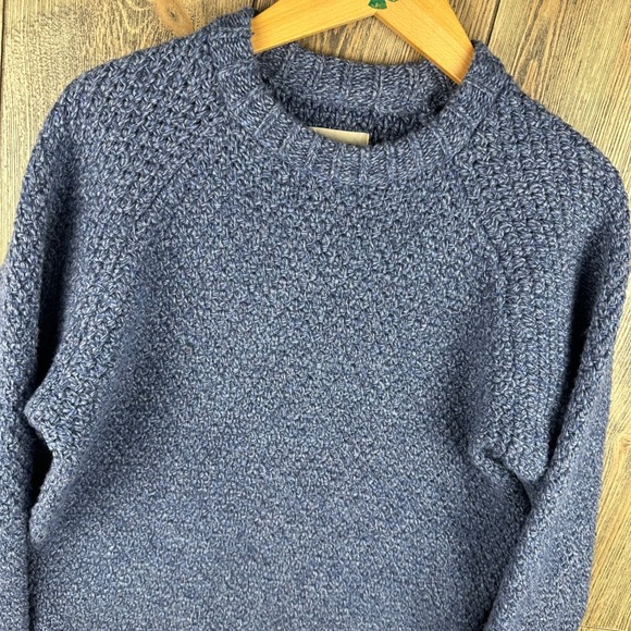 Taylor Stitch Other - Taylor Stitch Merino Wool Sweater Mens 38 Small Sea Blue Raglan Knit Crew Neck
